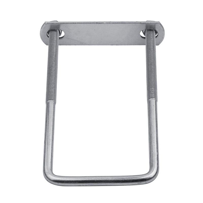 National Hardware N222-372 Square U-Bolt, 7 in L Inside, 3 in W Inside, 3/8-16 Thread, 3-3/4 in L Thread, Steel, Zinc - 3