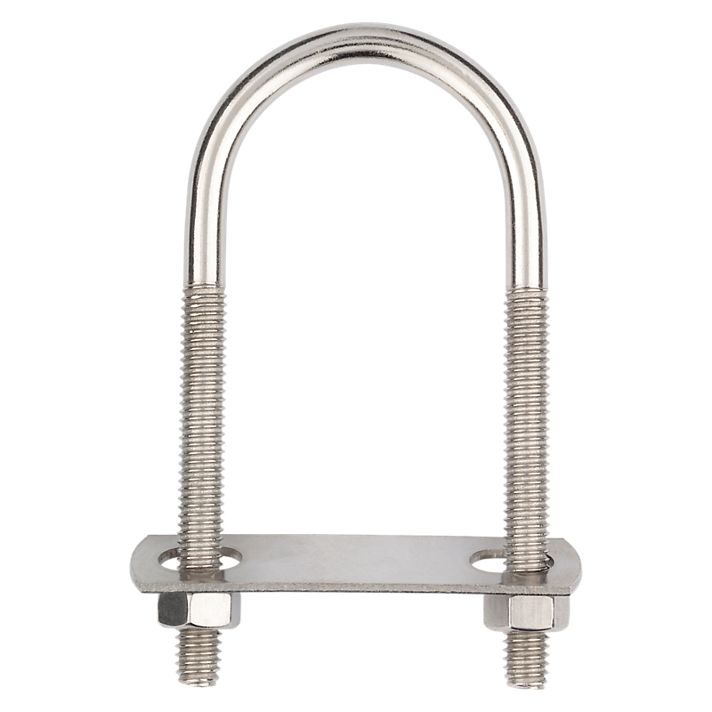 National Hardware N222-455 U-Bolt, 5/16-18 Thread, 2.61 in L Thread, Stainless Steel, Stainless Steel - 4