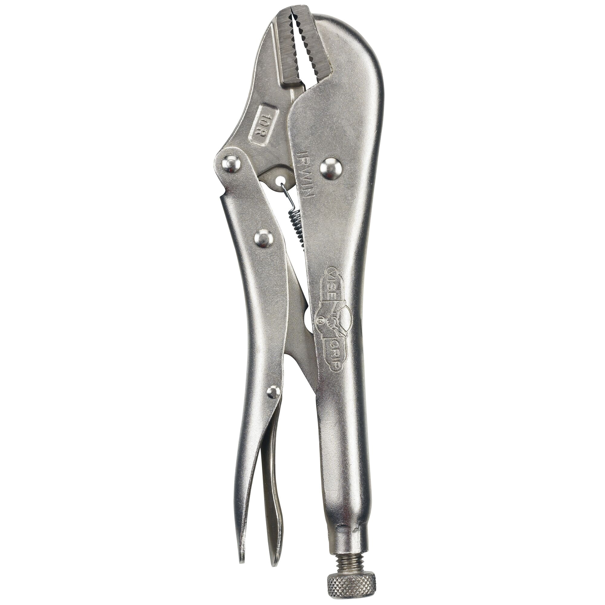Irwin Original 102L3 Locking Pliers, 10 in OAL, 1-3/4 in Jaw Opening, Plain Grip Handle, 5/8 in W Jaw, 1-15/64 in L Jaw - 2