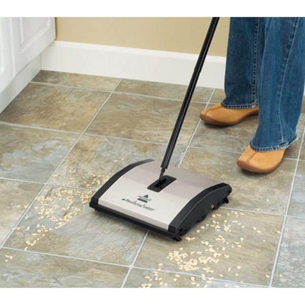 Bissell Natural Sweep 92N0 Floor and Carpet Sweeper, 9-1/2 in W Cleaning Path, Green - 4