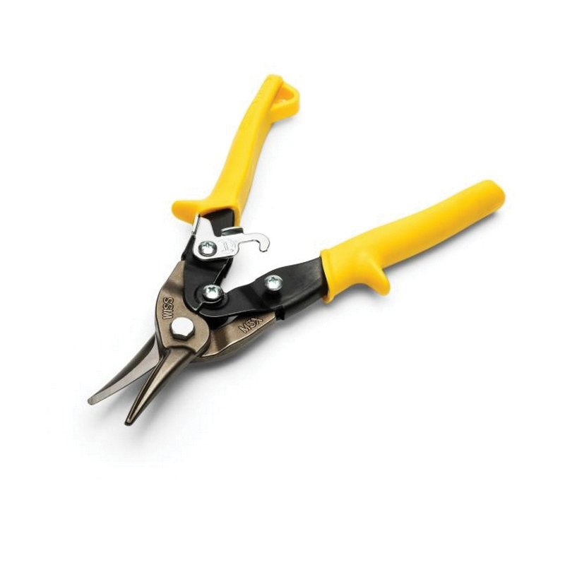 Crescent Wiss M3R Aviation Snip, 9-3/4 in OAL, 1-1/2 in L Cut, Straight Cut, Molybdenum Steel Blade, Non-Slip Handle - 2