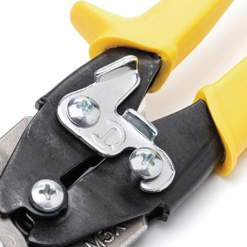 Crescent Wiss M3R Aviation Snip, 9-3/4 in OAL, 1-1/2 in L Cut, Straight Cut, Molybdenum Steel Blade, Non-Slip Handle - 3