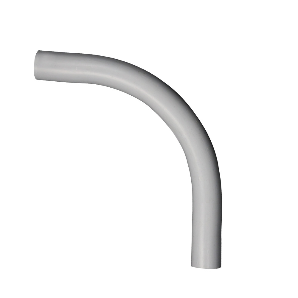 CANTEX 5133823 Standard Radius Elbow, 1/2 in Trade Size, 90 deg Angle, SCH 40 Schedule Rating, PVC, 4 in L Radius, Gray - 2