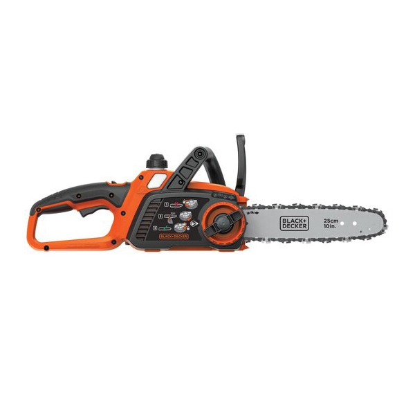 Black+Decker LCS1020 Chainsaw, Battery Included, 2 Ah, 20 V, Lithium-Ion, 10 in Cutting Capacity, 10 in L Bar - 2