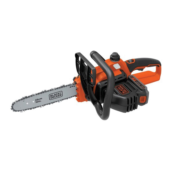 Black+Decker LCS1020 Chainsaw, Battery Included, 2 Ah, 20 V, Lithium-Ion, 10 in Cutting Capacity, 10 in L Bar - 3