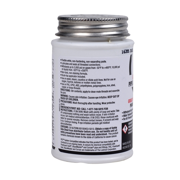 Oatey Great White 31230 Pipe Joint Compound, 4 oz Can, Liquid, Paste, White - 2