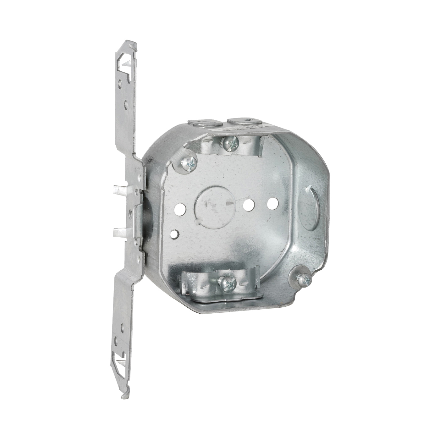 Orbit 4RB-NM-FB Switch Box, 6-Knockout, 1/2 in Knockout, Steel, Gray, TS Bracket - 2