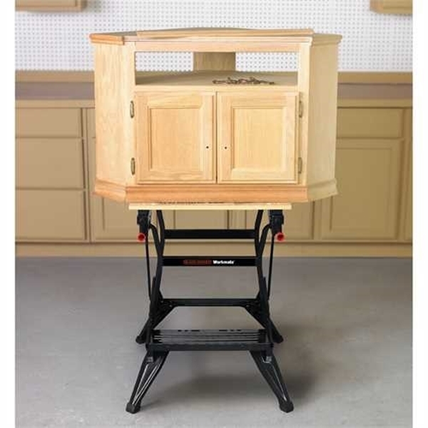 Black+Decker WM225 Workbench with One-Handed Clamp, 24 in OAW, 30 in OAH, 13-1/2 in OAD, 450 lb Capacity - 1
