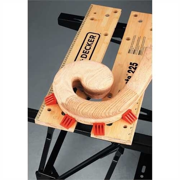 Black+Decker WM225 Workbench with One-Handed Clamp, 24 in OAW, 30 in OAH, 13-1/2 in OAD, 450 lb Capacity - 4