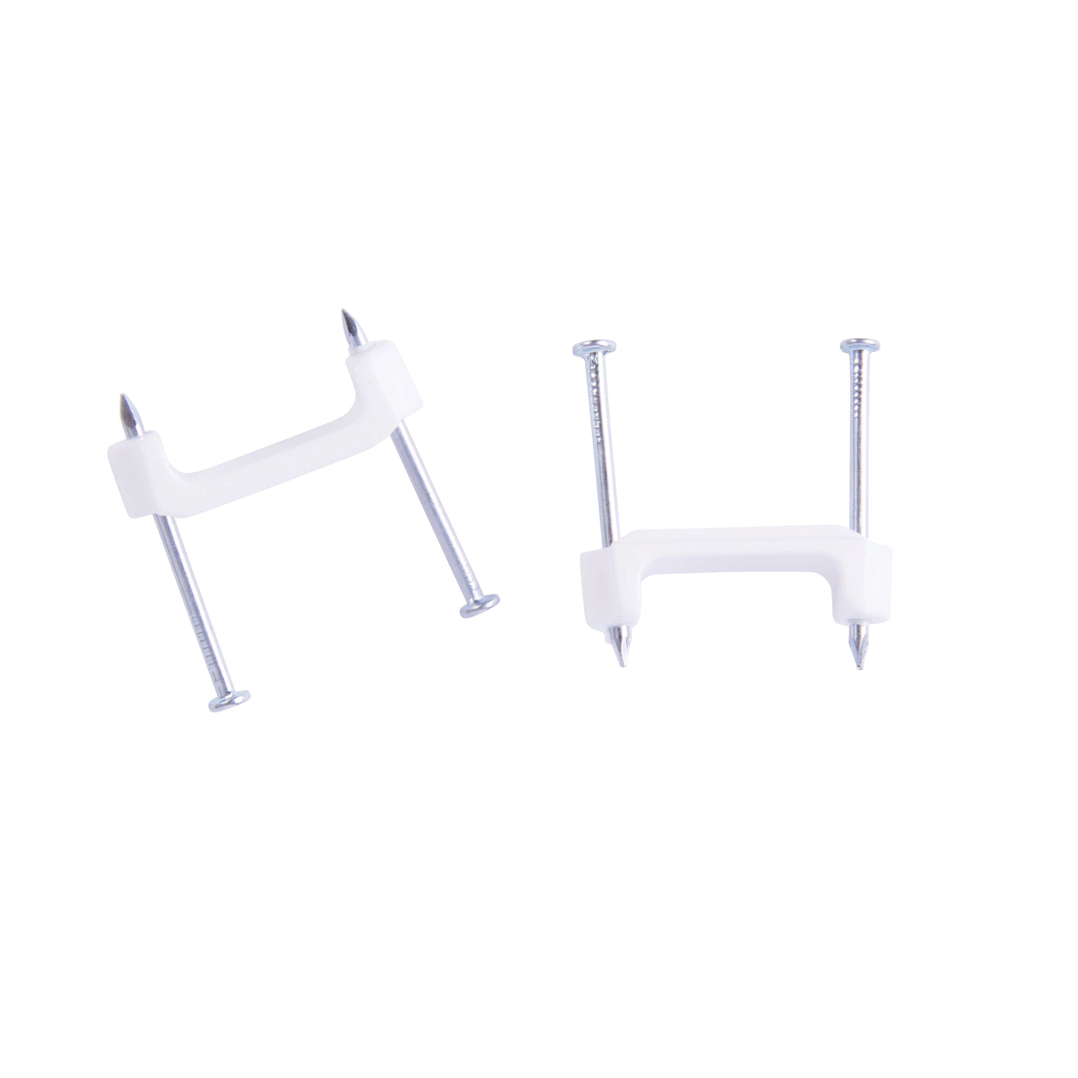 Gardner Bender PS-1575T2 Cable Staple, 3/4 in W Crown, Plastic/Polyethylene - 4