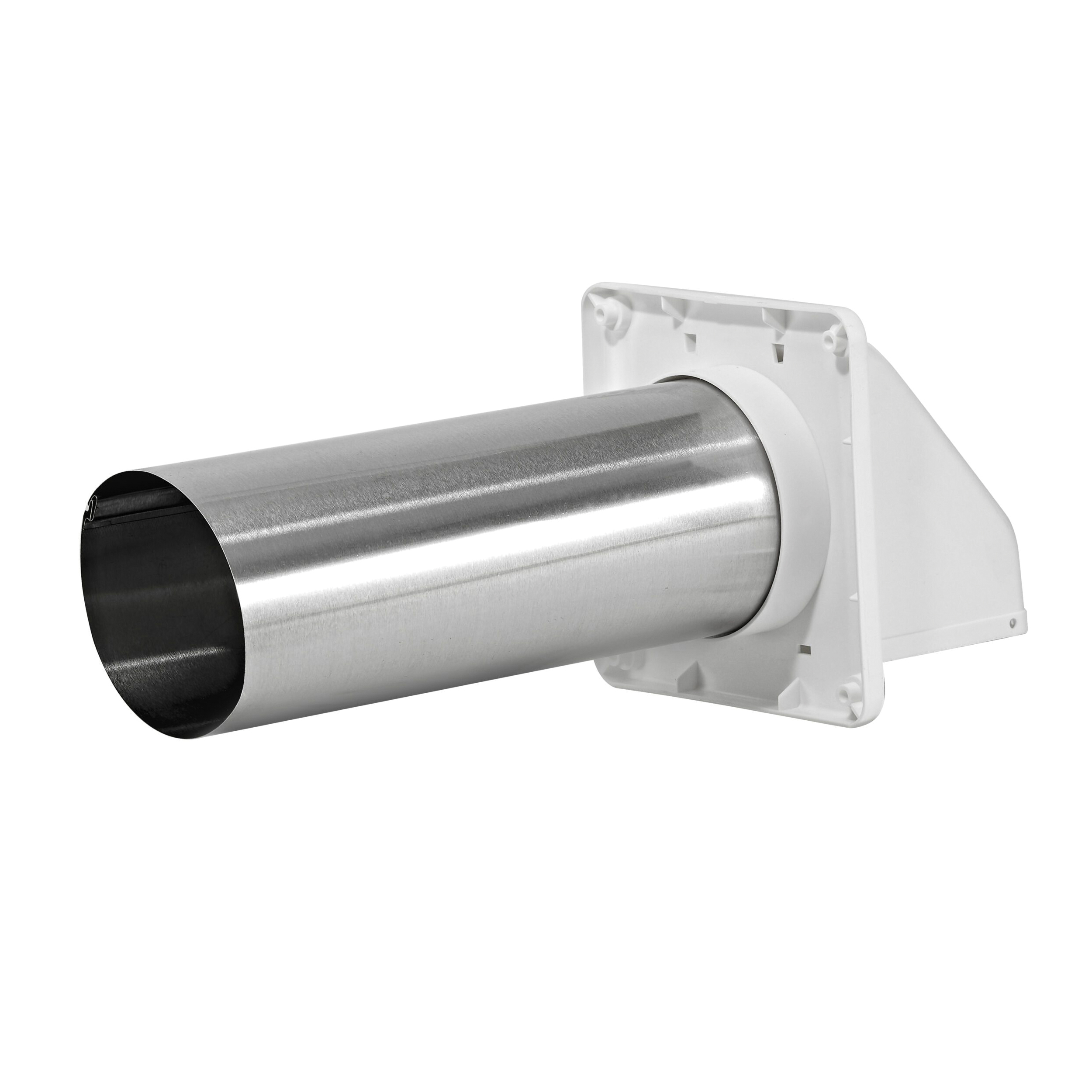 Lambro 222WS Hood Vent, 5-1/2 in W Hood, 5.69 in H Hood, 3 in Duct, Plastic Hood, White Hood - 4