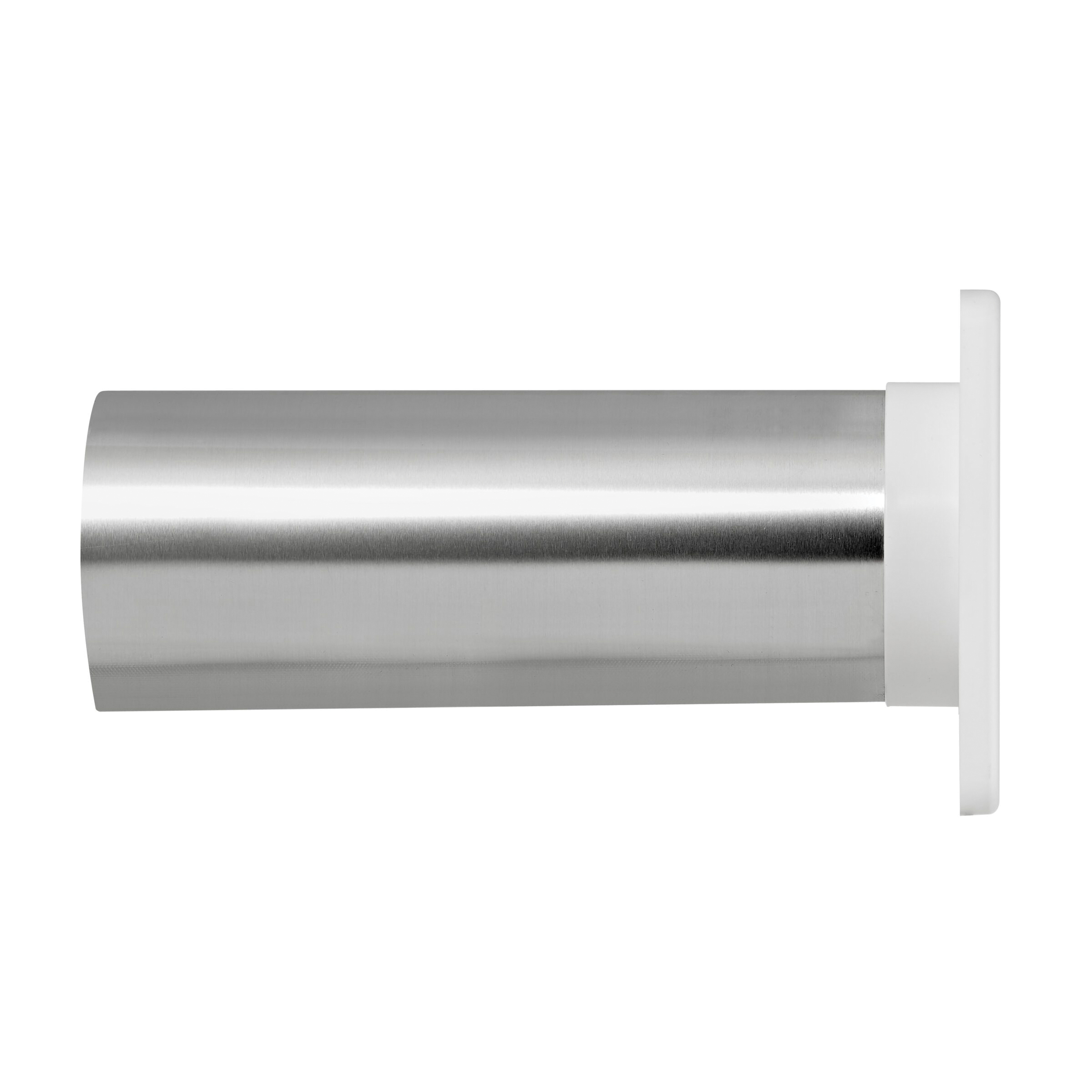 Lambro 267WS Louvered Vent, 5.44 in Dia, 10.63 in L, Plastic, White, Wall Installation - 3