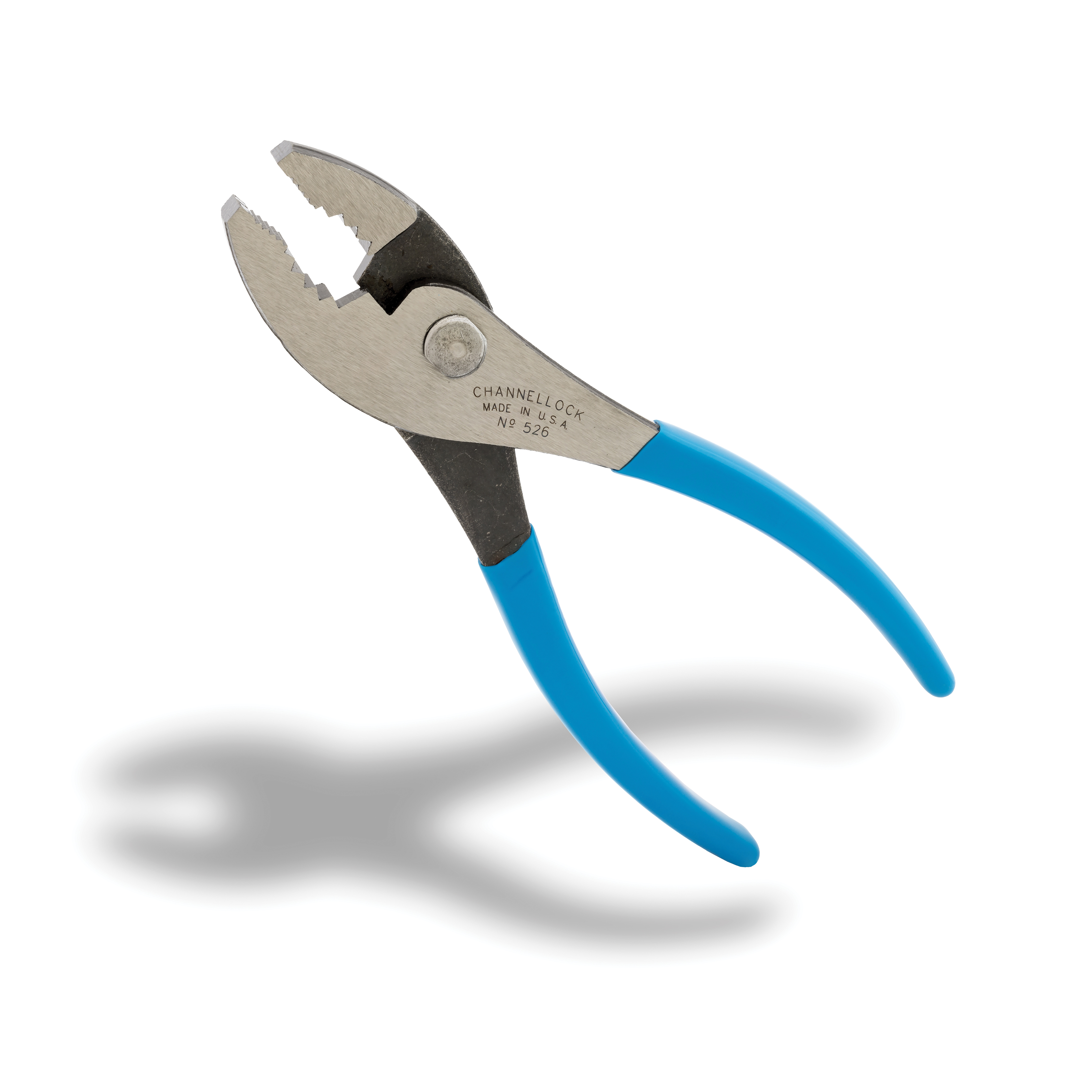Channellock 526 Slip Joint Pliers, 6-1/2 in OAL, 3/4 in Jaw Opening, Blue Handle, Comfort Grip Handle, 1-9/32 in W Jaw - 2