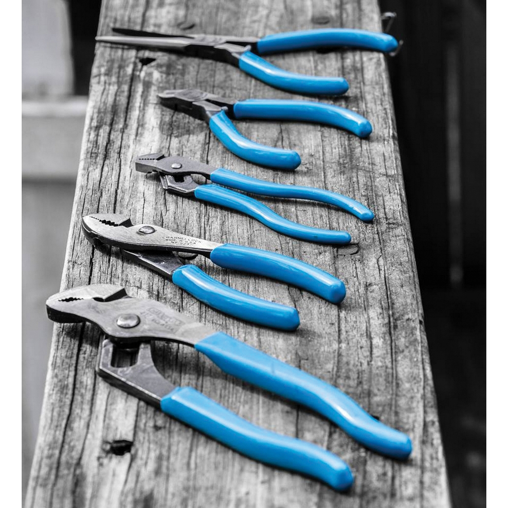 Channellock 526 Slip Joint Pliers, 6-1/2 in OAL, 3/4 in Jaw Opening, Blue Handle, Comfort Grip Handle, 1-9/32 in W Jaw - 5