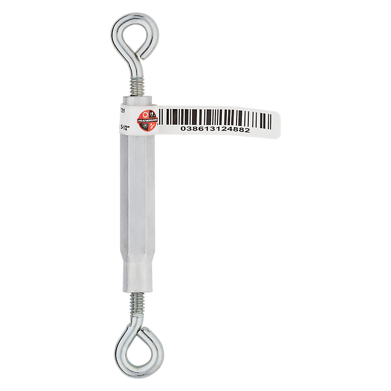 National Hardware 2170BC Series N221-721 Turnbuckle, 45 lb Working Load, #10-24 Thread, Eye, 5-1/2 in L Take-Up - 2