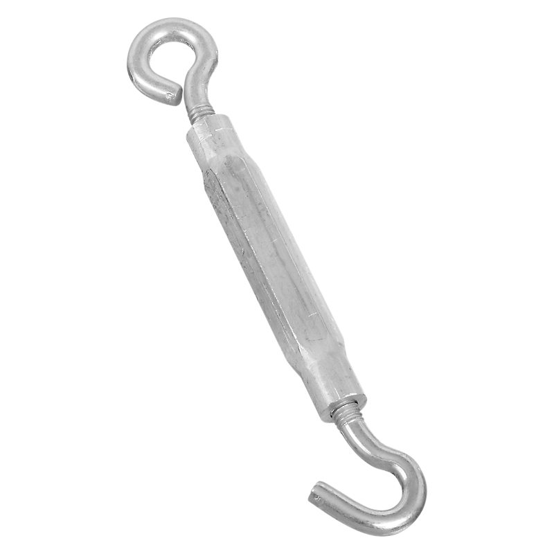 National Hardware 2172BC Series N221-879 Turnbuckle, 130 lb Working Load, 5/16-18 Thread, Hook, Eye, 9 in L Take-Up - 2