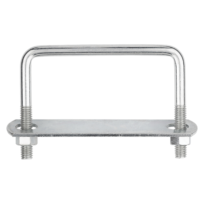 National Hardware N222-380 U-Bolt, 3/8-16 Thread, 1-1/2 in L Thread, Steel, Zinc - 4
