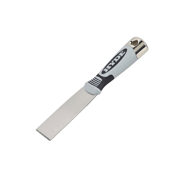 Hyde Pro Stainless Series 06158 Putty Knife, 1-1/2 in W Blade, Stainless Steel Blade, Plastic Handle, Soft Grip Handle - 3