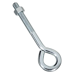 National Hardware N347-674 Series Eye Bolt, 8 in OAL, 5/8 in Thread, 3-3/4 in L Thread, 1-1/4 in ID Dia Eye, Steel, Zinc - 2