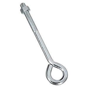 National Hardware N347-682 Eye Bolt, 5/8-11 Thread, Coarse Thread, 3-3/4 in L Thread, 1-1/4 in ID Dia Eye, Steel, Zinc - 3