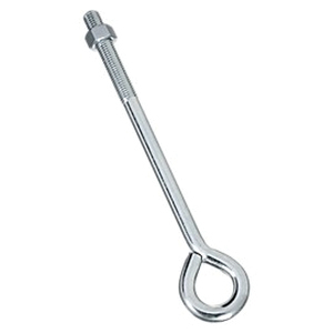 National Hardware N347-690 Eye Bolt, 5/8-11 Thread, Coarse Thread, 3-3/4 in L Thread, 1-1/4 in ID Dia Eye, Steel, Zinc - 2