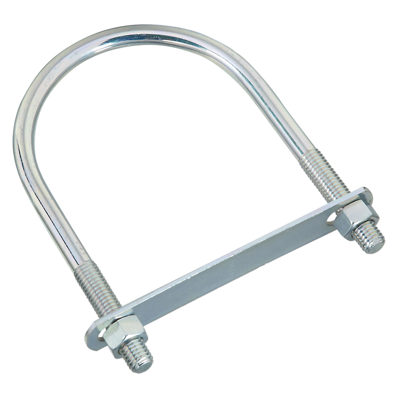 National Hardware N347-831 U-Bolt, 7 in L Inside, 4-1/2 in W Inside, 1/2-13 Thread, 2-1/2 in L Thread, Steel, Zinc - 2