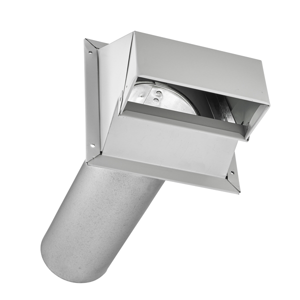 Lambro 370 Wall Exhaust Hood, 6.63 in W Hood, 4.65 in H Hood, 4 in Duct - 2