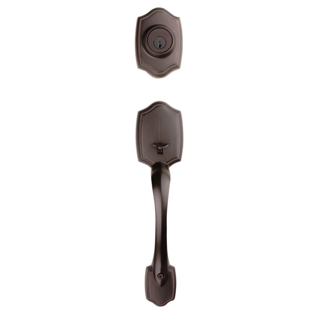 Kwikset 96870-100 Combination Lockset, Knob Handle, Venetian Bronze, Knob Interior Handle, 3 Grade, Brass - 2