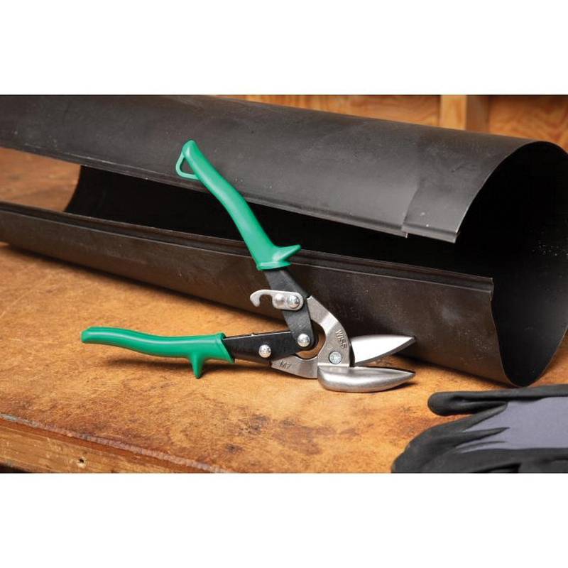 Crescent Wiss M7R Aviation Snip, 9-1/4 in OAL, 1-1/4 in L Cut, Straight Cut, Molybdenum Steel Blade, Non-Slip Handle - 2