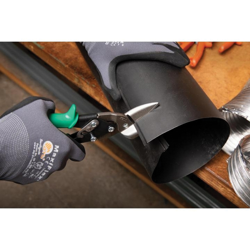 Crescent Wiss M7R Aviation Snip, 9-1/4 in OAL, 1-1/4 in L Cut, Straight Cut, Molybdenum Steel Blade, Non-Slip Handle - 3