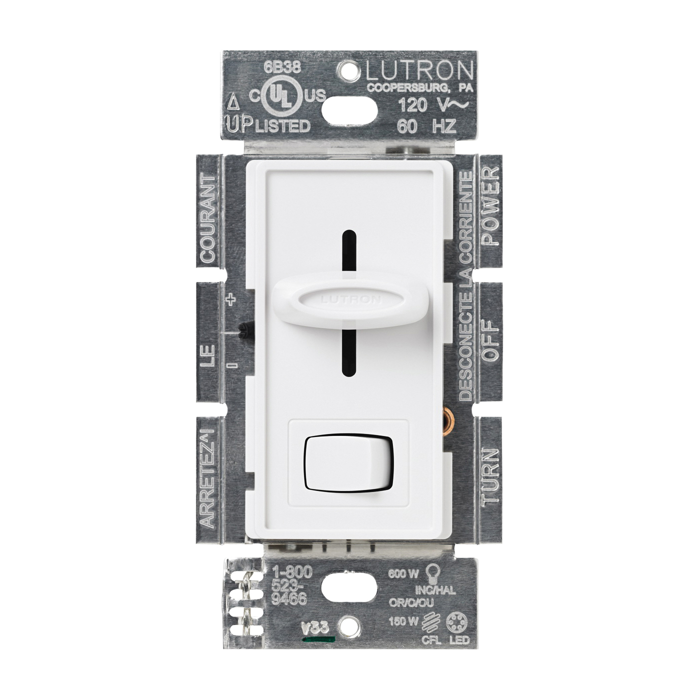 Lutron SCL-153PH-WH