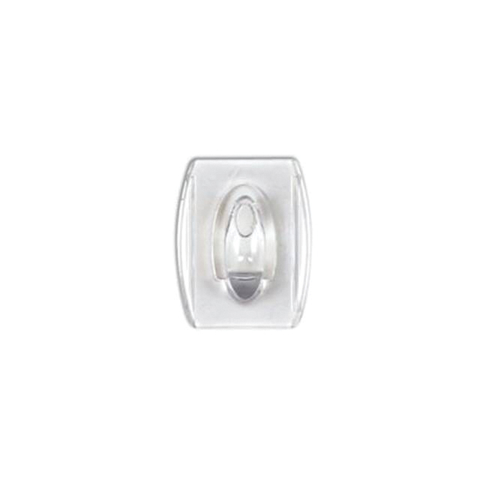 Command 17006CLR-VP Adhesive Hook, 0.5 lb, 18 -Hook, Plastic, Clear - 2