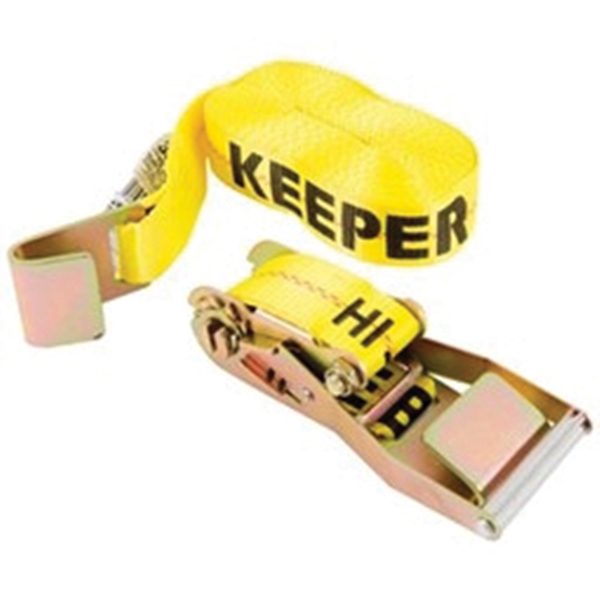 Keeper 04627 Tie-Down, 2 in W, 30 ft L, 3333 lb, Hook End Fitting - 2