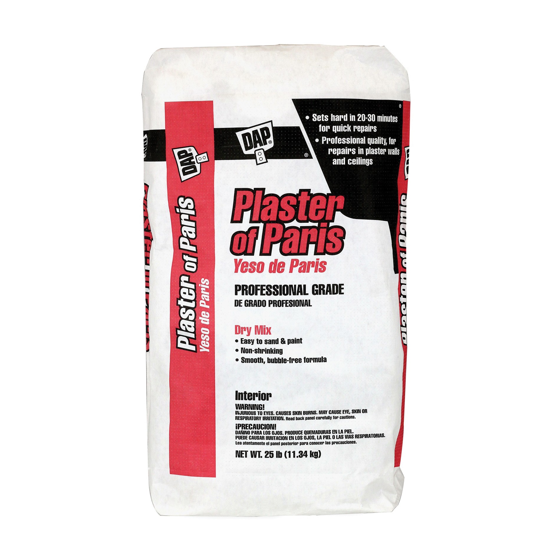 DAP 10312 Plaster of Paris, Powder, White, 25 lb Bag - 2