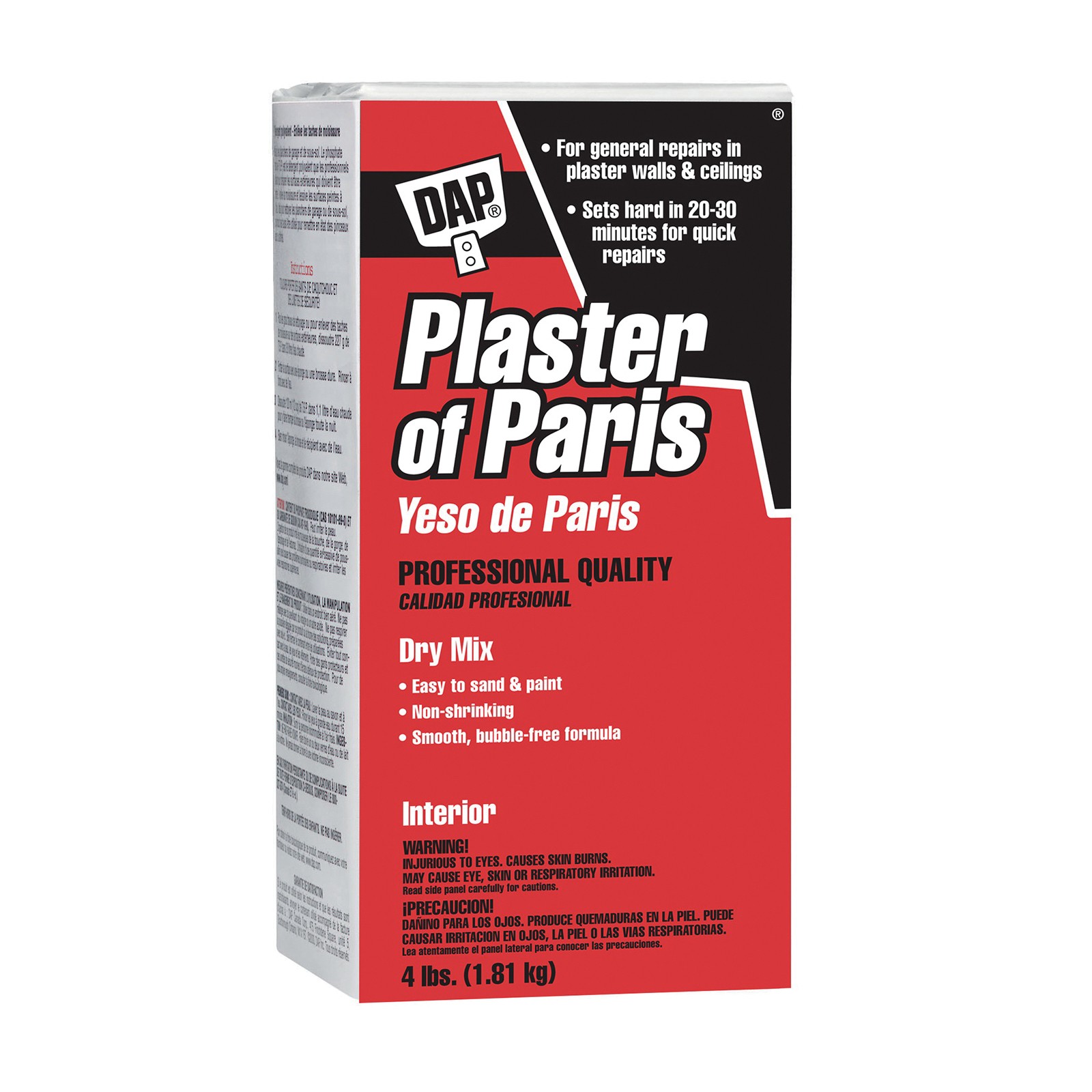 DAP 10312 Plaster of Paris, Powder, White, 25 lb Bag - 3
