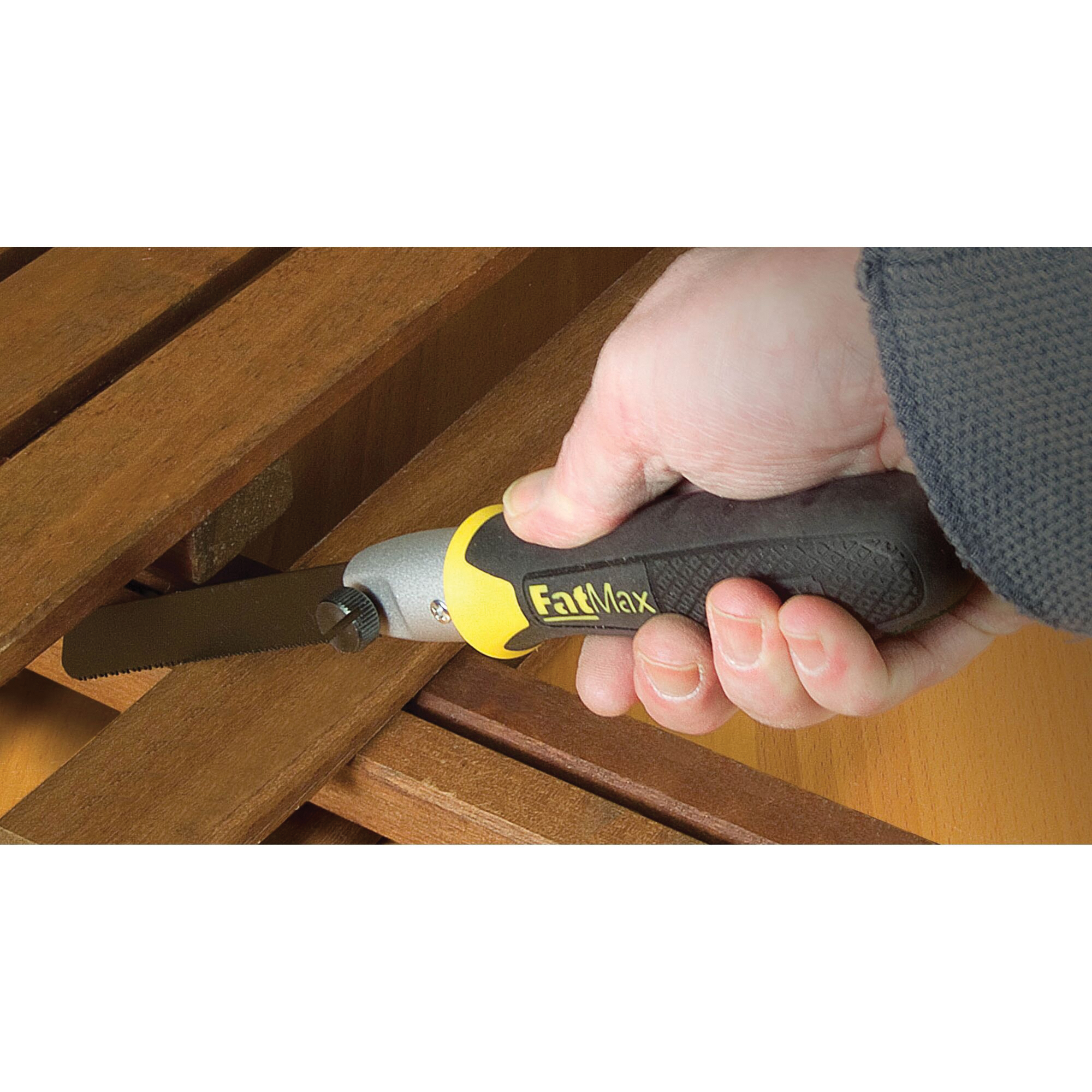 STANLEY 20-220 Handsaw, 5 in Reciprocal, 10 in Hack L Blade, 10 Reciprocal, 24 Hack TPI, Steel Blade - 4