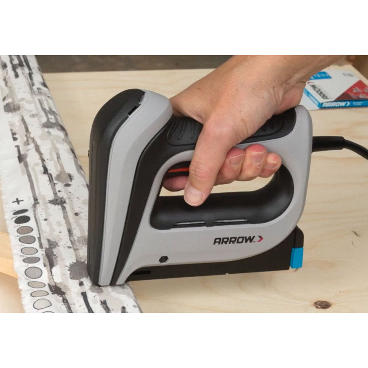 Arrow T50ACD Corded Electric Staple Gun, 1/4 to 1/2 in W Crown, T50, Heavy-Duty Staple - 2