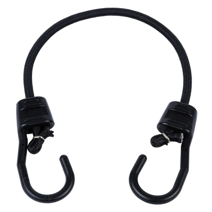 Keeper Ultra Series 06068 Bungee Cord, 18 in L, Rubber, Black, Hook End - 1