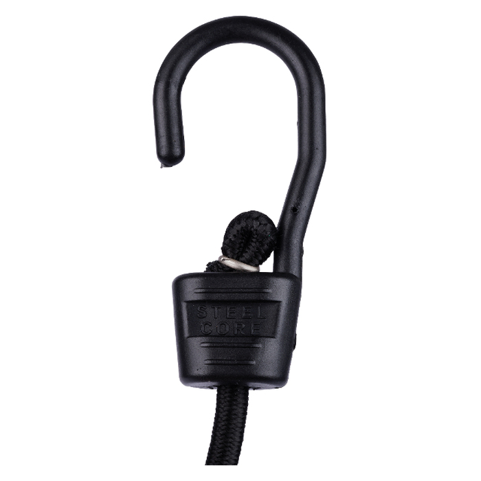 Keeper Ultra Series 06068 Bungee Cord, 18 in L, Rubber, Black, Hook End - 3