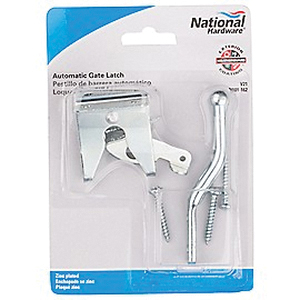 National Hardware N101-162 Gate Latch, 4.44 in H, For: Out-Swing Gates, Doors And Animal Pens, Steel, Zinc - 2
