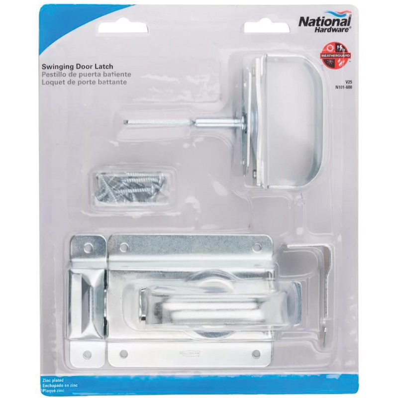 National Hardware V25 Series N101-600 Door Latch, Steel, Zinc - 5