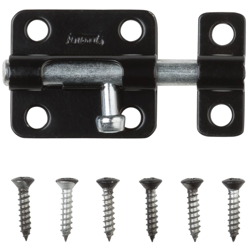 National Hardware N151-431 Barrel Bolt, 0.32 in Dia Bolt Head, 2-1/2 in L Bolt, Steel - 2