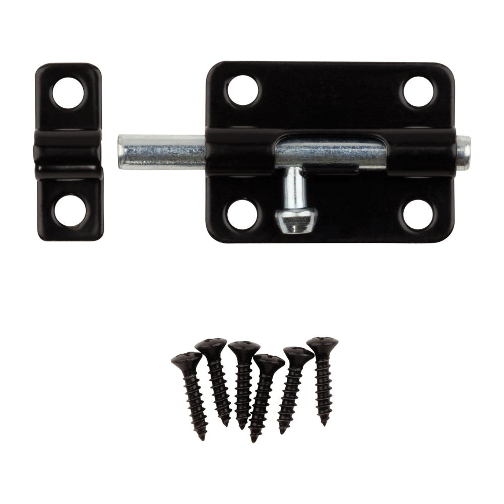 National Hardware N151-522 Barrel Bolt, 0.32 in Dia Bolt Head, 3 in L Bolt, Steel - 2