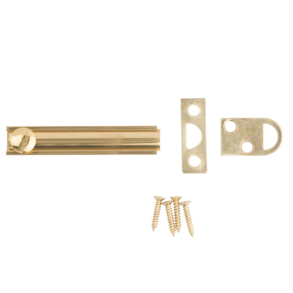 National Hardware V1922 Series N197-970 Flush Bolt, 3 in L, Solid Brass, 1/PK - 3