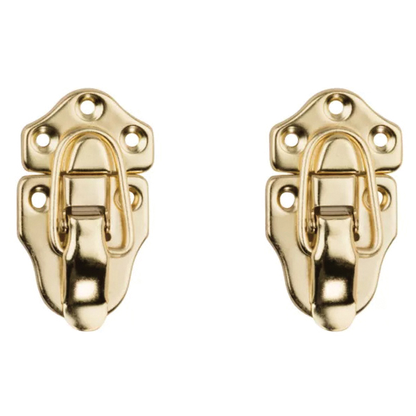 National Hardware V1848 Series N208-595 Draw Catch, Steel, Brass - 3