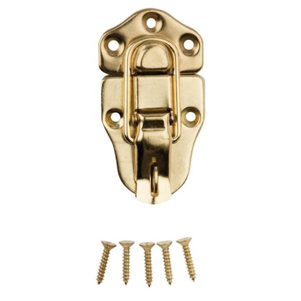 National Hardware V1849 Series N208-603 Draw Catch, Steel, Brass - 3