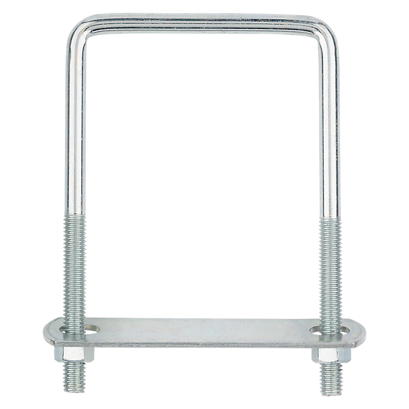 National Hardware N245-019 U-Bolt, 3/8-16 Thread, 2-3/4 in L Thread, Steel, Zinc - 4
