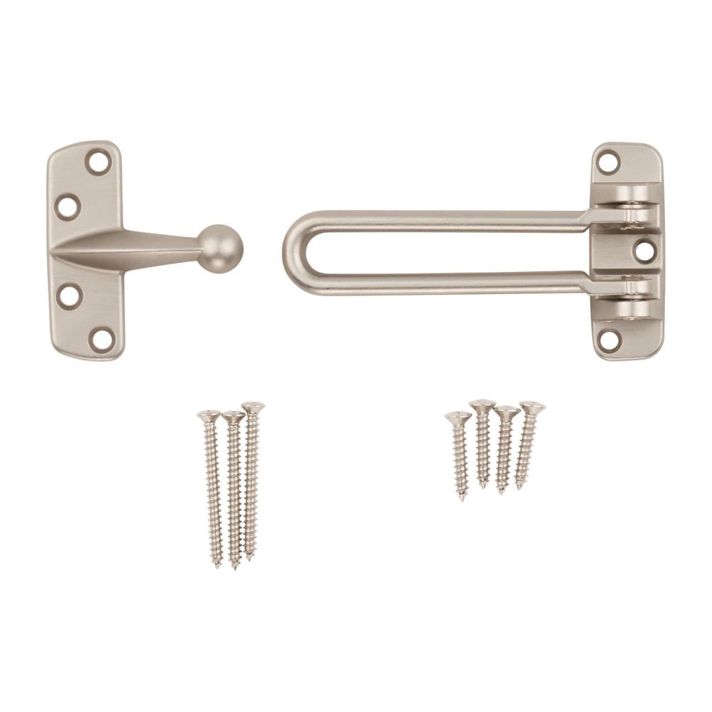 National Hardware V804 Series N335-984 Door Security Guard, Steel, Satin Nickel - 4