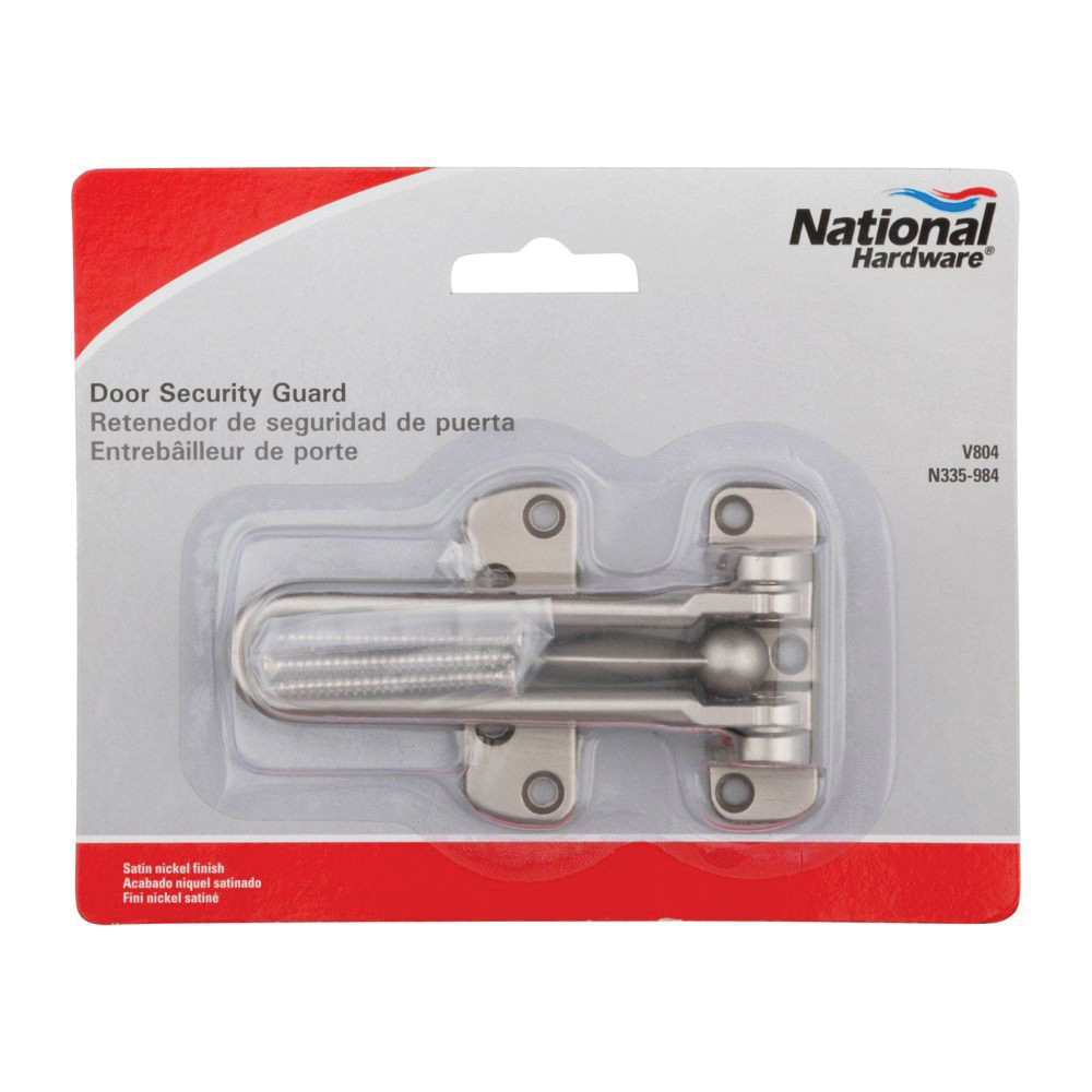 National Hardware V804 Series N335-984 Door Security Guard, Steel, Satin Nickel - 5