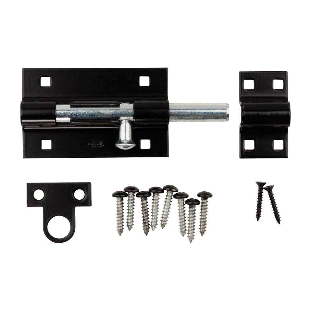 National Hardware N152-121 Barrel Bolt, 0.6 in Dia Bolt Head, 5 in L Bolt, Steel - 2